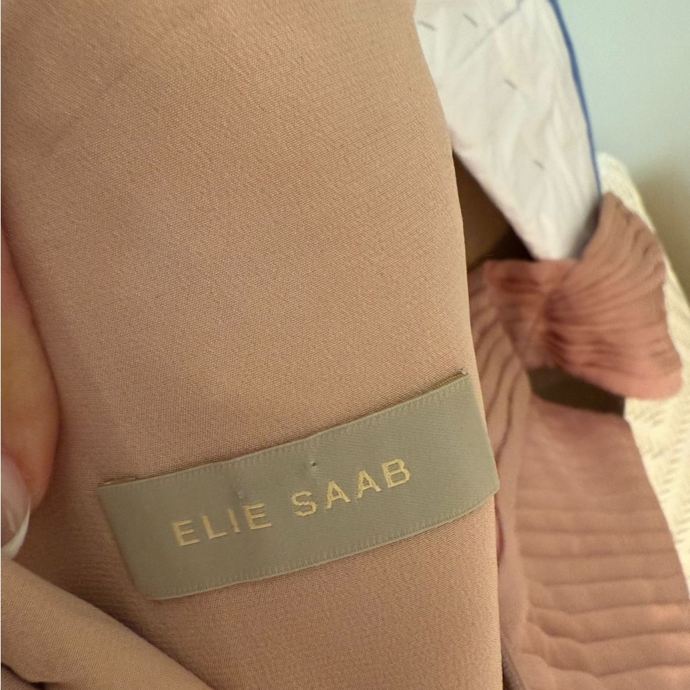 Elie Saab Pink Flutter Sleeve Gown - Picture 6 of 6